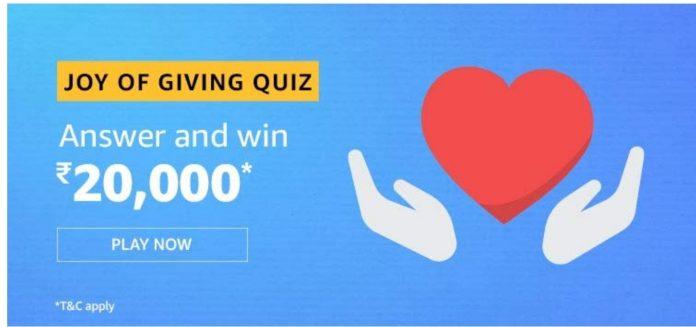 amazon joy of quiz answers 2019