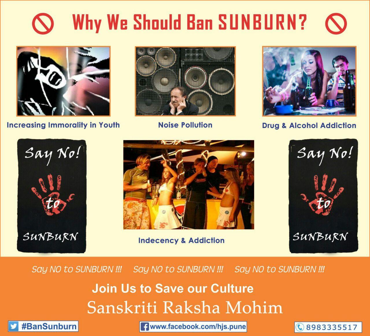 ban sunburn 2019 issue