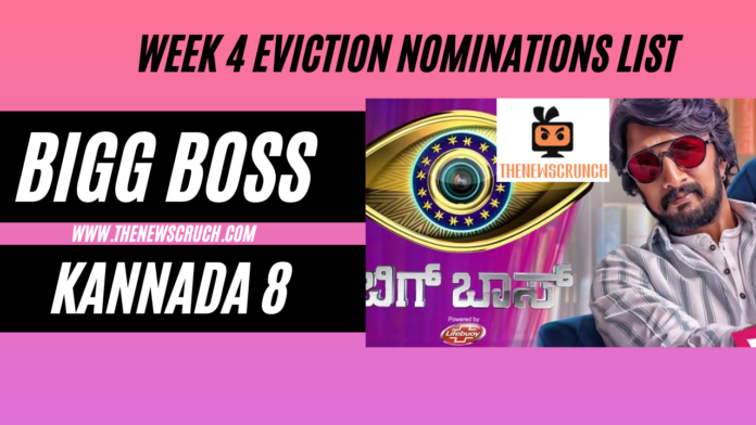 Bigg Boss kannada 8 eviction nomination list week 4 Bigg Boss kannada 8 eviction nomination list week 4