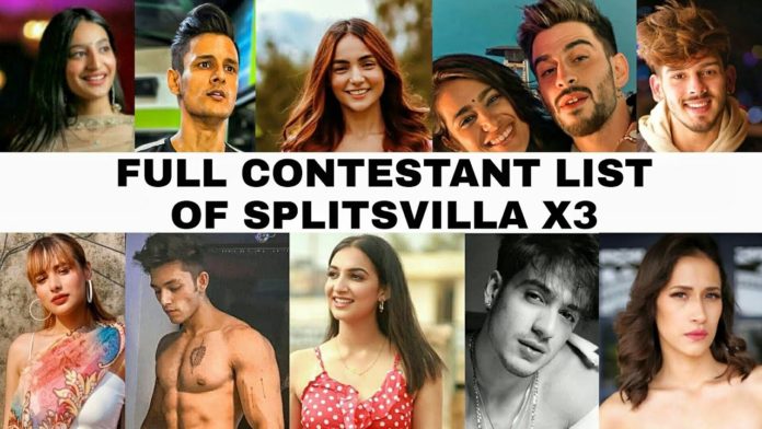 splitsvilla x3 contestants list girls 2021 starting date