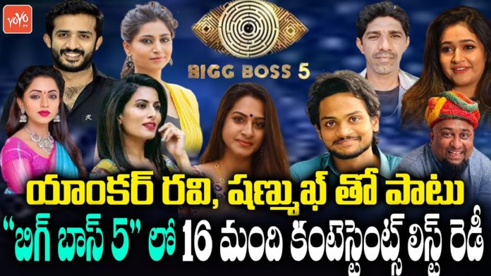 Bigg Boss Telugu 5 contestants list
