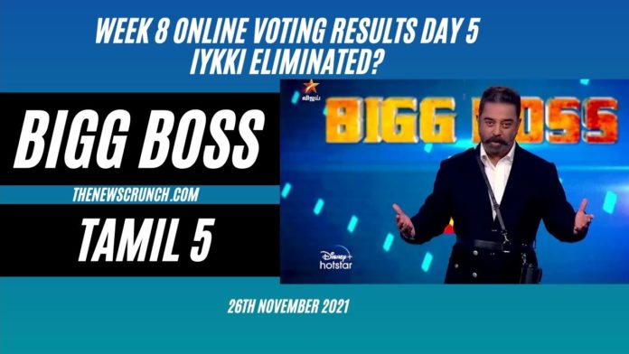 bigg boss 5 tamil voting results week 8 elimination