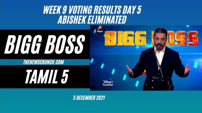 bigg boss 5 tamil elimination week 9 abishek