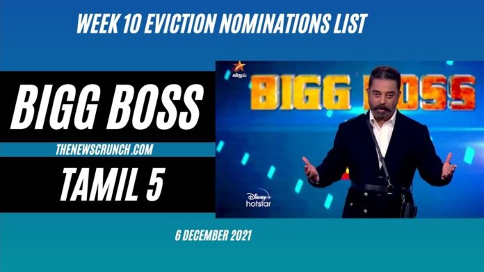 bigg boss 5 tamil week 10 elimination nominations list