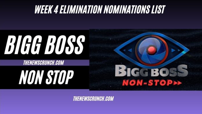 bigg boss non stop elimination nominations list week 4