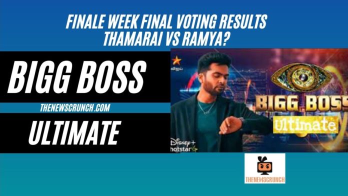 bigg boss ultimate finale week voting final results