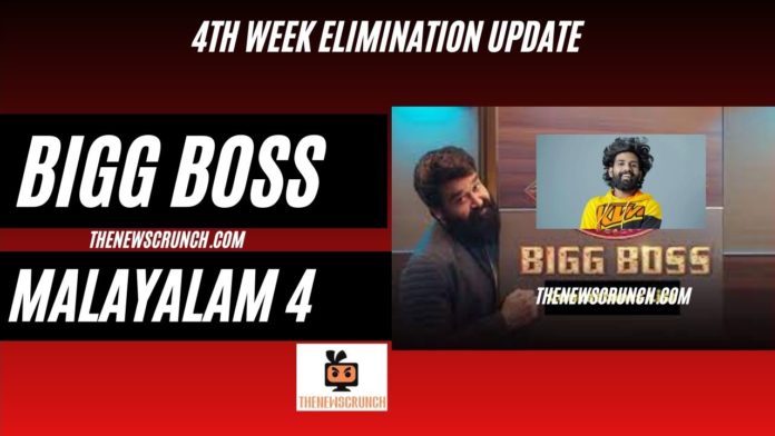 bigg boss malayalam 4 elimination 4th week voting results