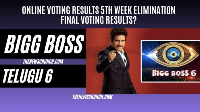 bigg boss 6 telugu online voting results 5th week elimination